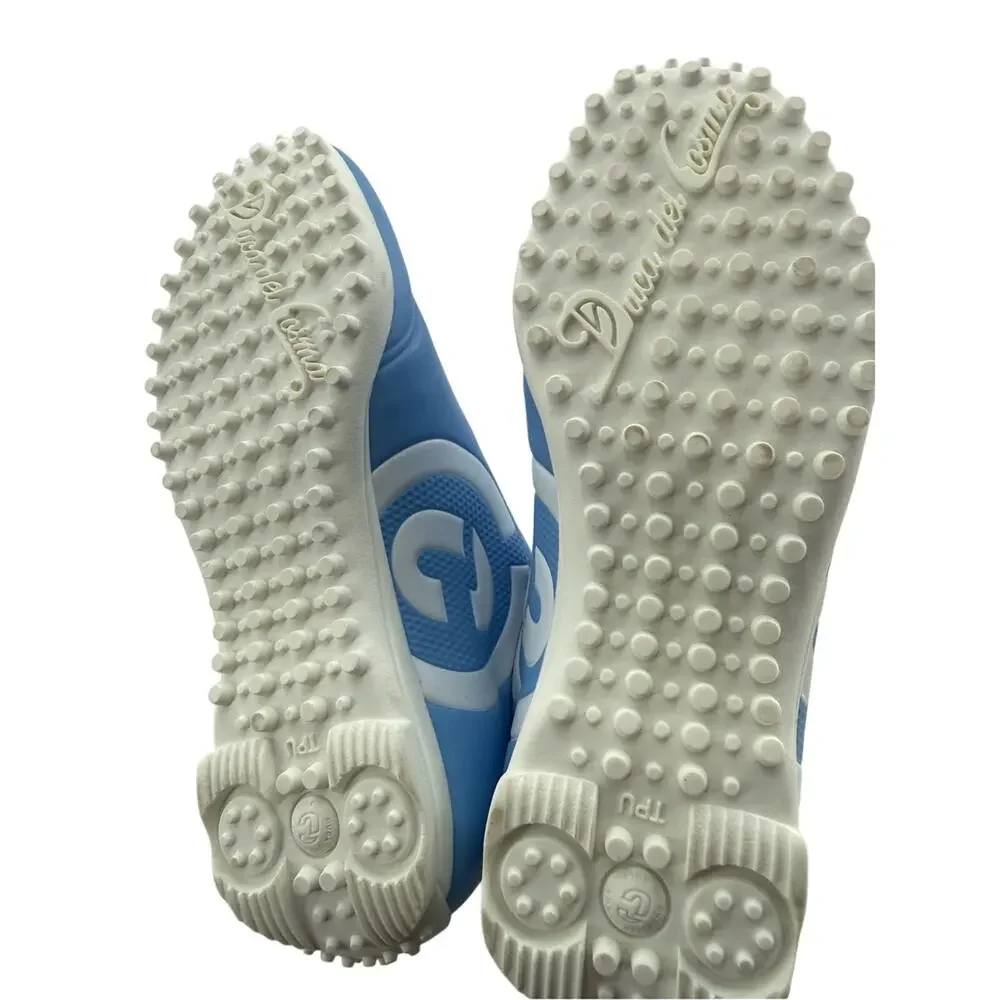 NWT DUCA DEL COSMA Queenscup Women's Spikeless Golf Shoes Baby Blue White Size 7